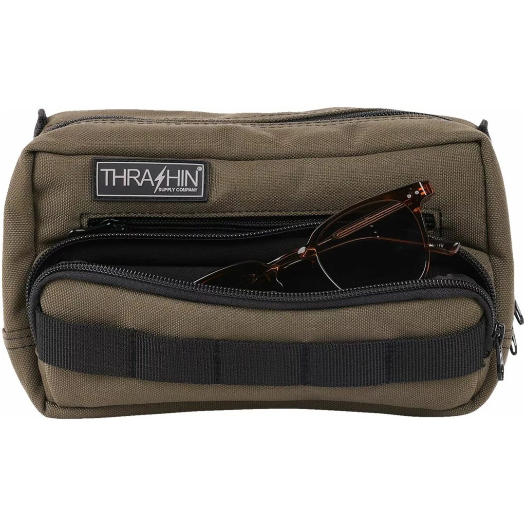 Styrtaske Handlebar Bag Plus Grøn Orange THRASHIN SUPPLY CO. – billede 6