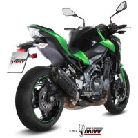 Suono Black Stainless Steel Carbon End Cap Kawasaki Z900 Mivv