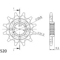 Supersprox Framdrev SU RM-Z450 -12 z12