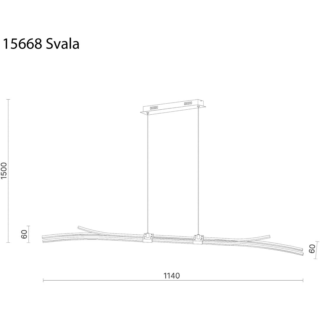 Svala Loftlampe, Krom ANETA HOME krom – billede 5