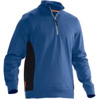 Sweatshirt 1/2-lynlås 5401 Practical Blå/Sort Jobman