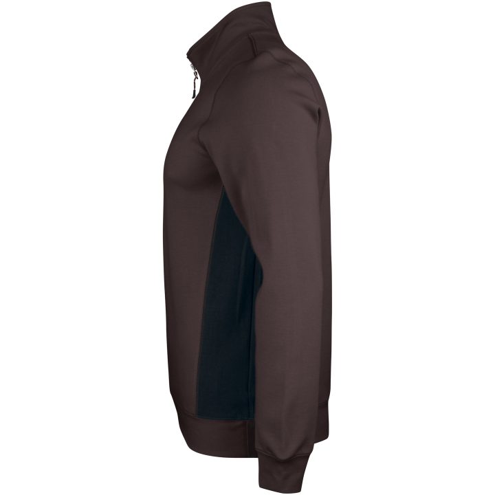 Sweatshirt 1/2-lynlås 5401 Practical Brun/Sort Jobman XXXL – billede 2