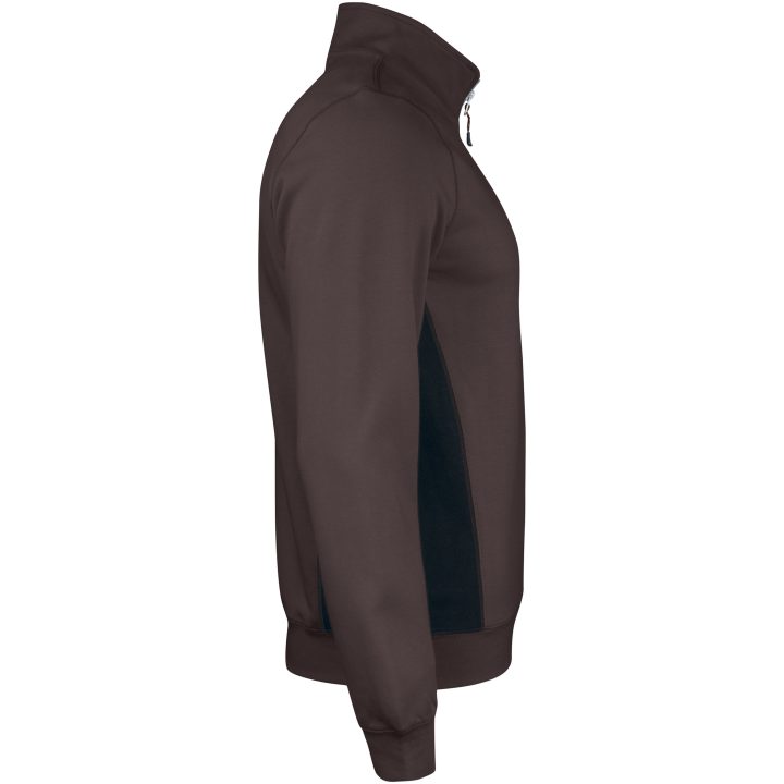 Sweatshirt 1/2-lynlås 5401 Practical Brun/Sort Jobman XXXL – billede 4