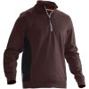 Sweatshirt 1/2-lynlås 5401 Practical Brun/Sort Jobman XXXL – miniature 1