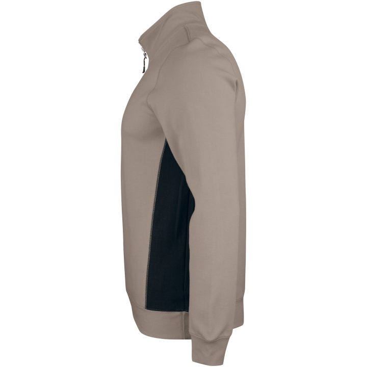 Sweatshirt 1/2-lynlås 5401 Practical Khaki/Sort Jobman XXXL – billede 2