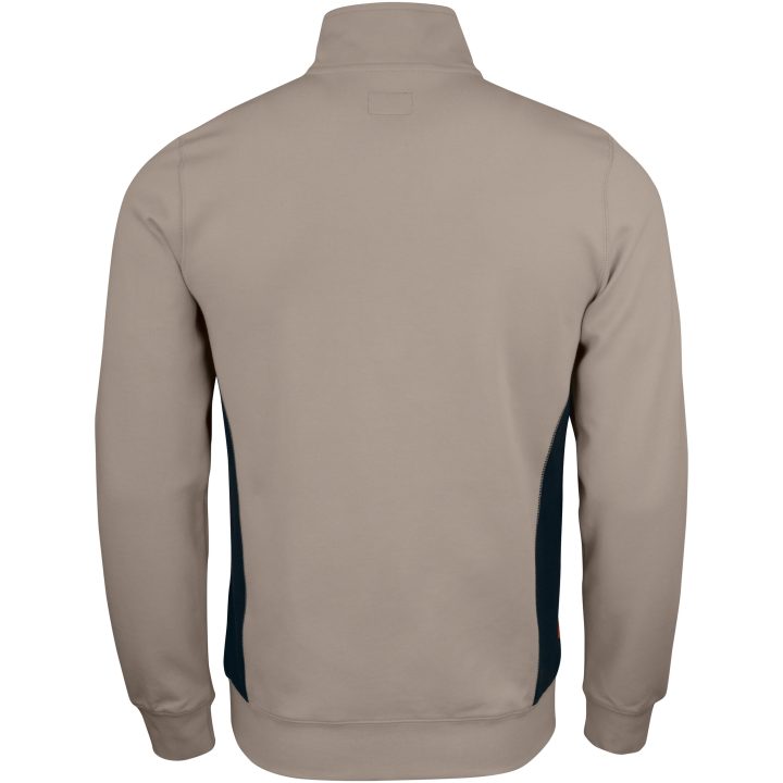 Sweatshirt 1/2-lynlås 5401 Practical Khaki/Sort Jobman XXXL – billede 3