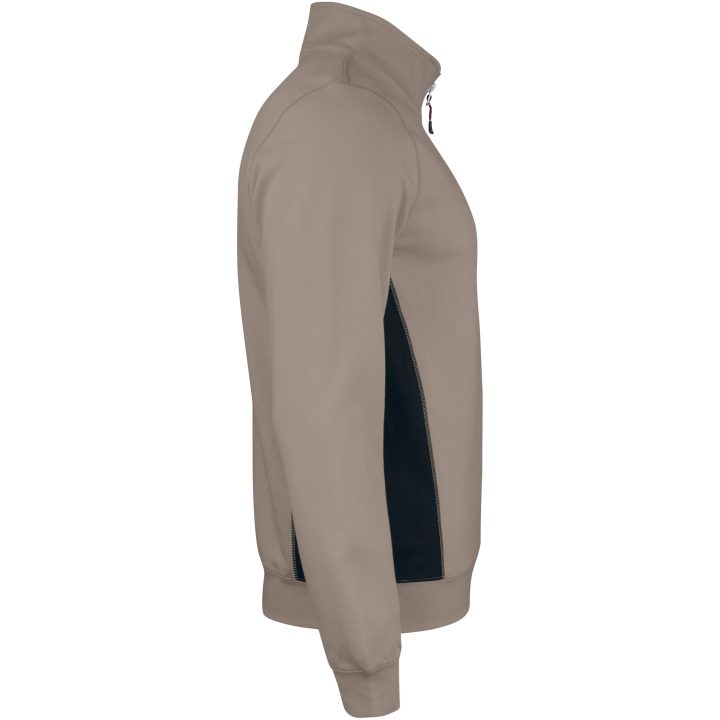 Sweatshirt 1/2-lynlås 5401 Practical Khaki/Sort Jobman XXXL – billede 4