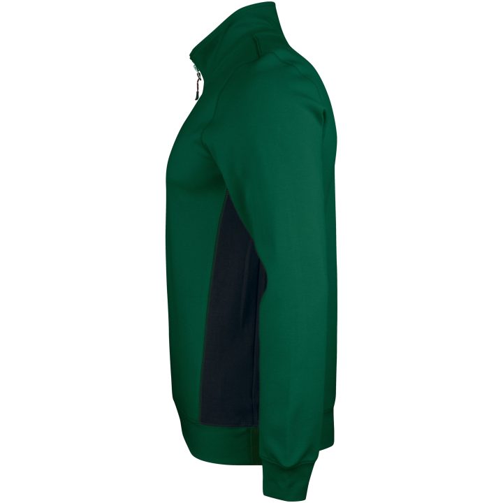Sweatshirt 1/2-lynlås 5401 Practical Skovgrøn/Sort Jobman XXXL – billede 2