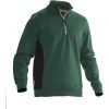 Sweatshirt 1/2-lynlås 5401 Practical Skovgrøn/Sort Jobman XXXL – miniature 1