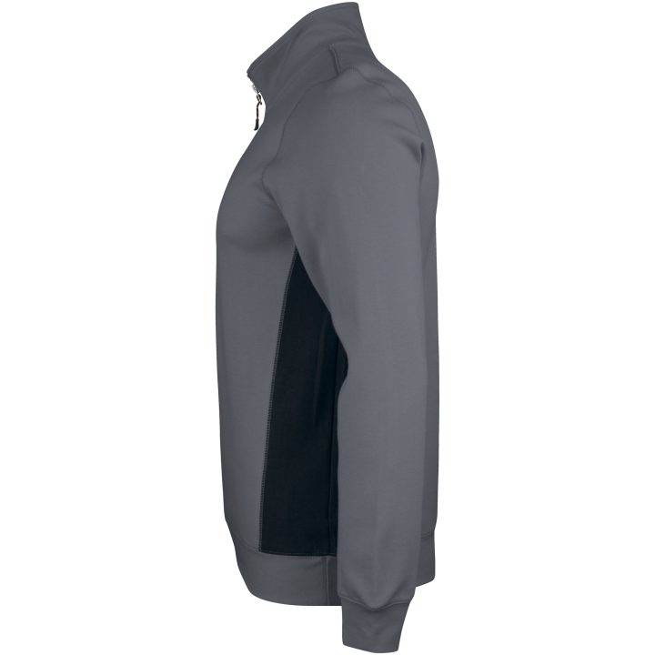 Sweatshirt 1/2-zip 5401 Practical Mørkegrå/Sort Jobman XXXL – billede 2