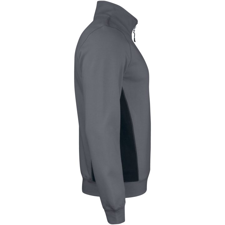 Sweatshirt 1/2-zip 5401 Practical Mørkegrå/Sort Jobman XXXL – billede 4