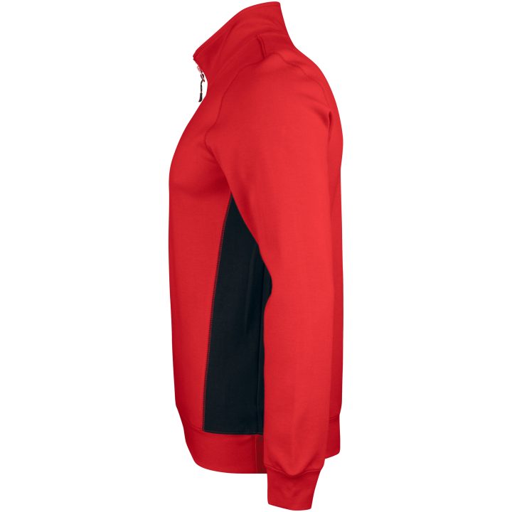 Sweatshirt 1/2-zip 5401 Practical Rød/Sort Jobman XXXL – billede 2
