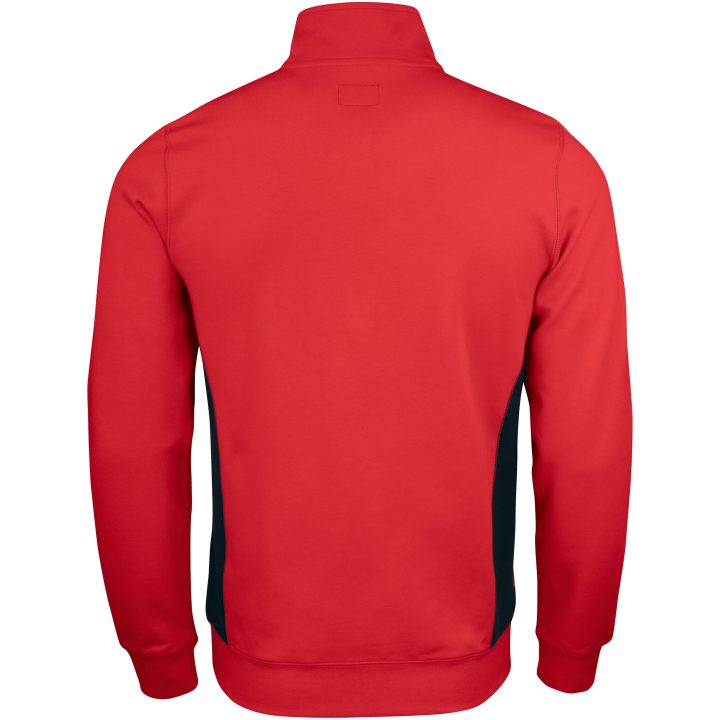Sweatshirt 1/2-zip 5401 Practical Rød/Sort Jobman XXXL – billede 3