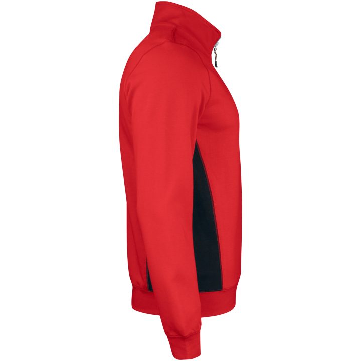 Sweatshirt 1/2-zip 5401 Practical Rød/Sort Jobman XXXL – billede 4