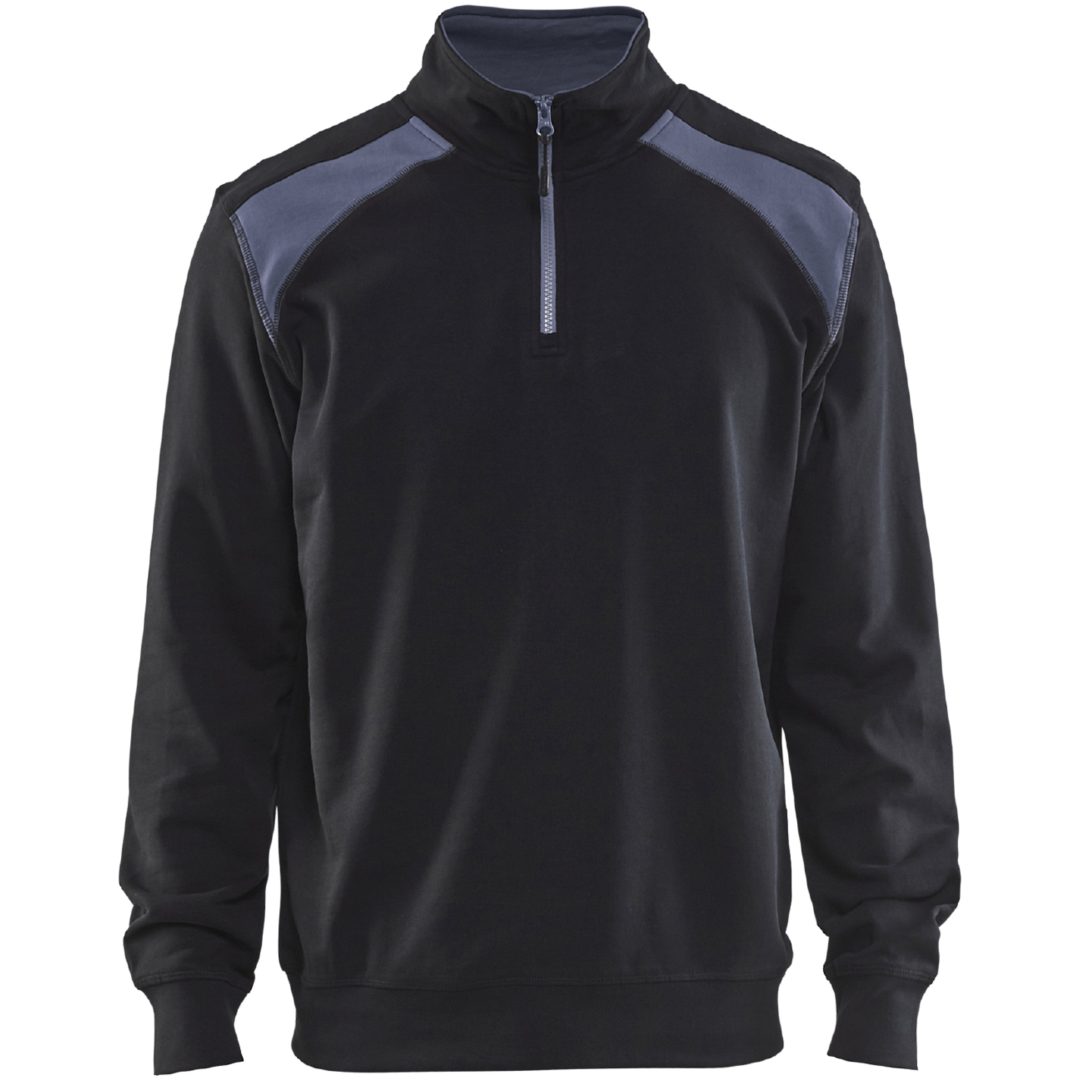 Sweatshirt 33531158 Sort / Grå BLÅKLÄDER TRØJE 33531158 SORT/GRÅ XS