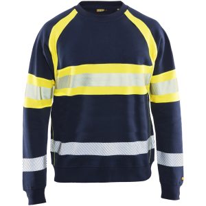 Sweatshirt 33591158 Marine / Hivisgul BLÅKLÄDER