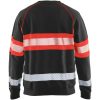 Sweatshirt 33591158 Sort / Hivisrød BLÅKLÄDER SWEATSHIRT 33591158 SVA/RÖ XS – miniature 2