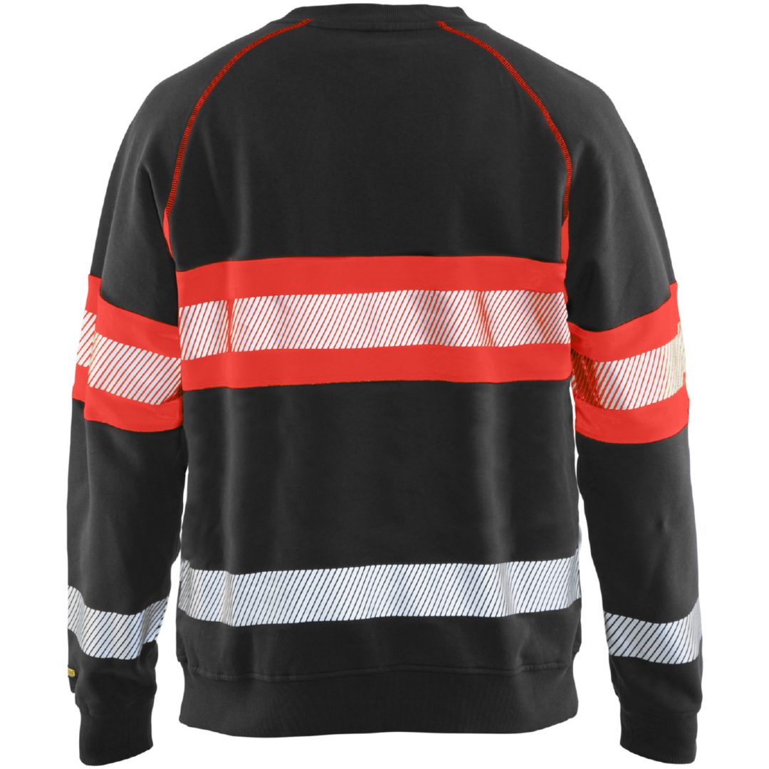 Sweatshirt 33591158 Sort / Hivisrød BLÅKLÄDER SWEATSHIRT 33591158 SVA/RÖ XS – billede 2