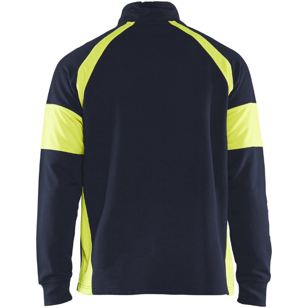 Sweatshirt 35501158 Marine / Hivisgul BLÅKLÄDER SWEATSHIRT 35501158 MAR/GU XS – billede 4