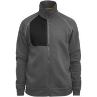 Sweatshirt 5141 Hel-Zip Mörkgrå Jobman