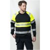 Sweatshirt 5224 Varsel Svart Gul Jobman – miniature 4
