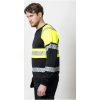 Sweatshirt 5225 Hel-Zip Varsel Svart Gul Jobman – miniature 6