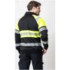 Sweatshirt 5225 Hel-Zip Varsel Svart Gul Jobman – miniature 7