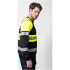 Sweatshirt 5225 Hel-Zip Varsel Svart Gul Jobman – miniature 8