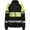Sweatshirt 5225 Hel-Zip Varsel Svart Gul Jobman – miniature 1