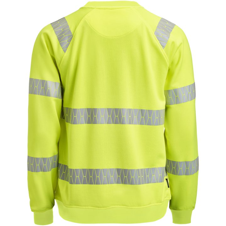Sweatshirt 5324 Varselgul Varsel gul Jobman – billede 3