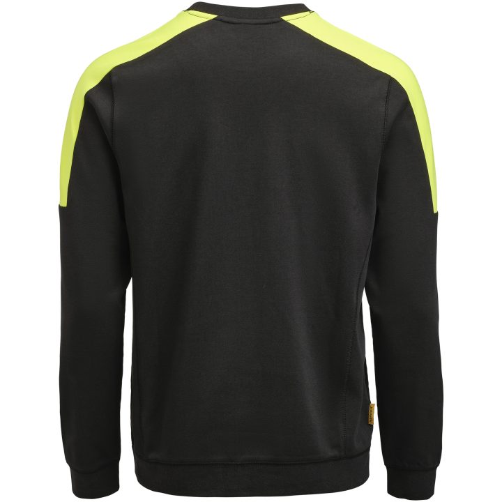 Sweatshirt 5402 Svart/gul Jobman – billede 3