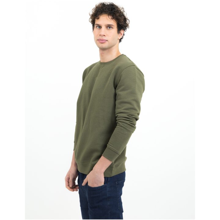 Sweatshirt Alder Heights Mossgrön James Harvest – billede 2