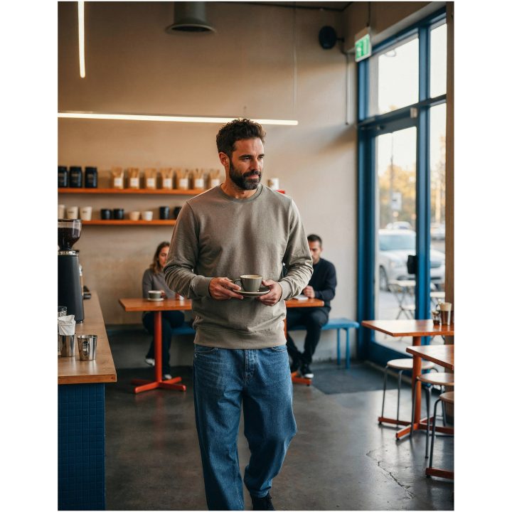Sweatshirt Crewneck Regular Fit Salvia Untagged Movement – billede 5