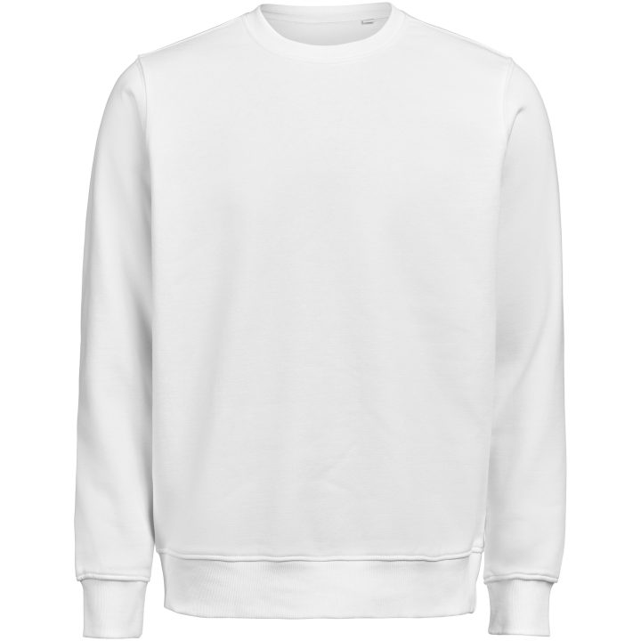 Sweatshirt Crewneck Regular Fit Vit Untagged Movement – billede 2