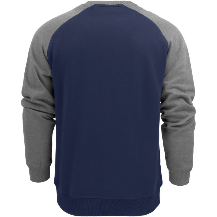 Sweatshirt David Marinblå gråmelerad Mac One XS – billede 2