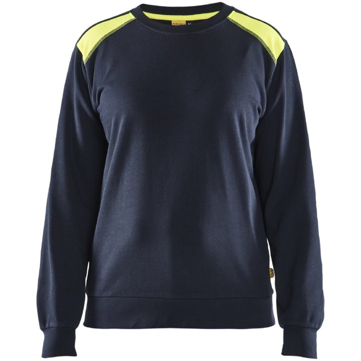 Sweatshirt Gul/marine 34081158 Blåkläder XS – billede 2