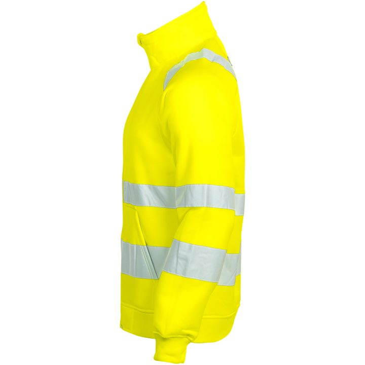 Sweatshirt Jakke Hi-Vis 5172 Functional Gul Jobman XXXL – billede 4