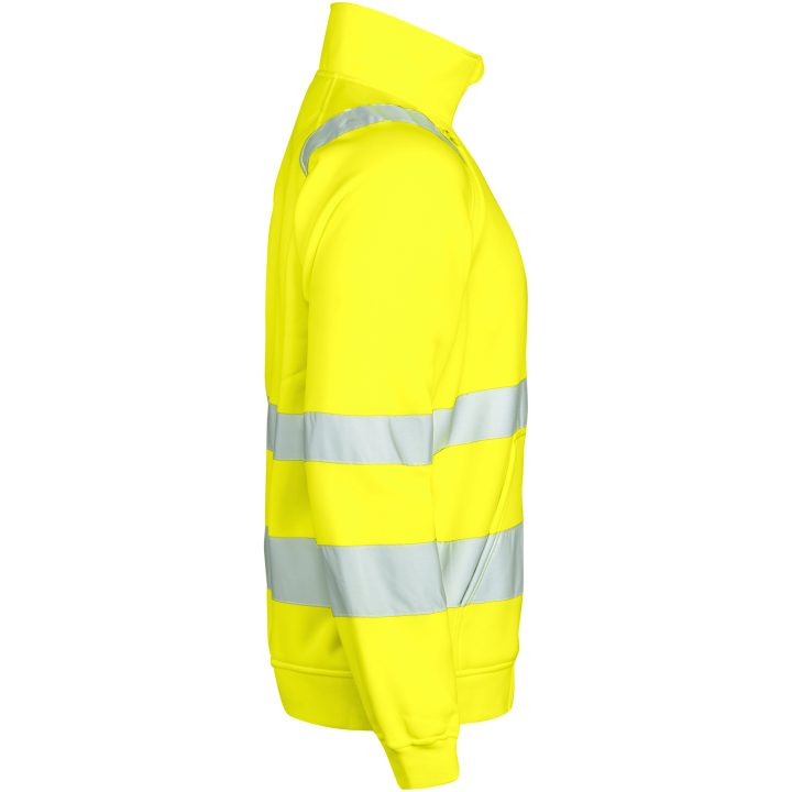 Sweatshirt Jakke Hi-Vis 5172 Functional Gul Jobman XXXL – billede 5