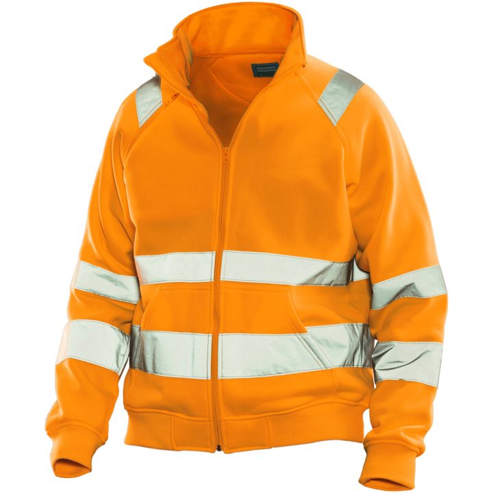 Sweatshirt Jakke Varsel 5172 Functional Orange Jobman Large – billede 2