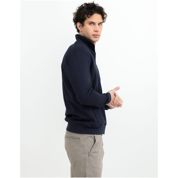 Sweatshirt Melville Heights Marinblå James Harvest – billede 4