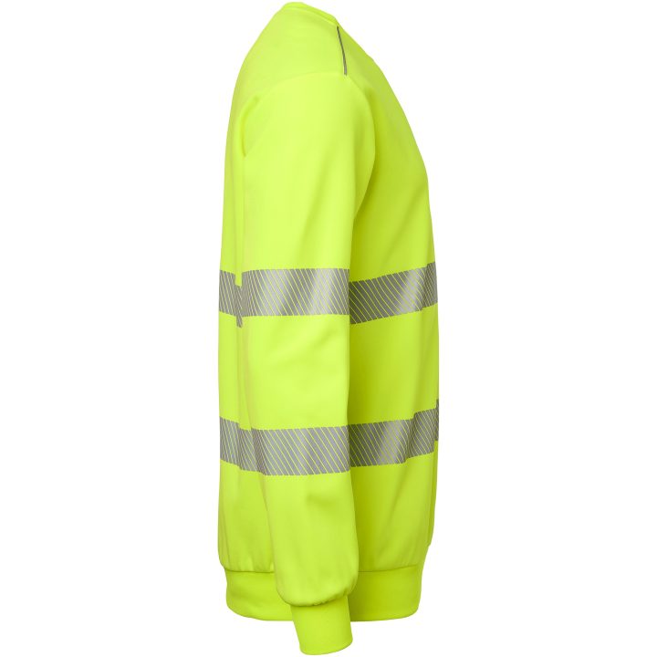 Sweatshirt Rund hals Fluorescerende Gul Top Swede XS – billede 2