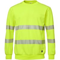 Sweatshirt Rund hals Fluorescerende Gul Top Swede