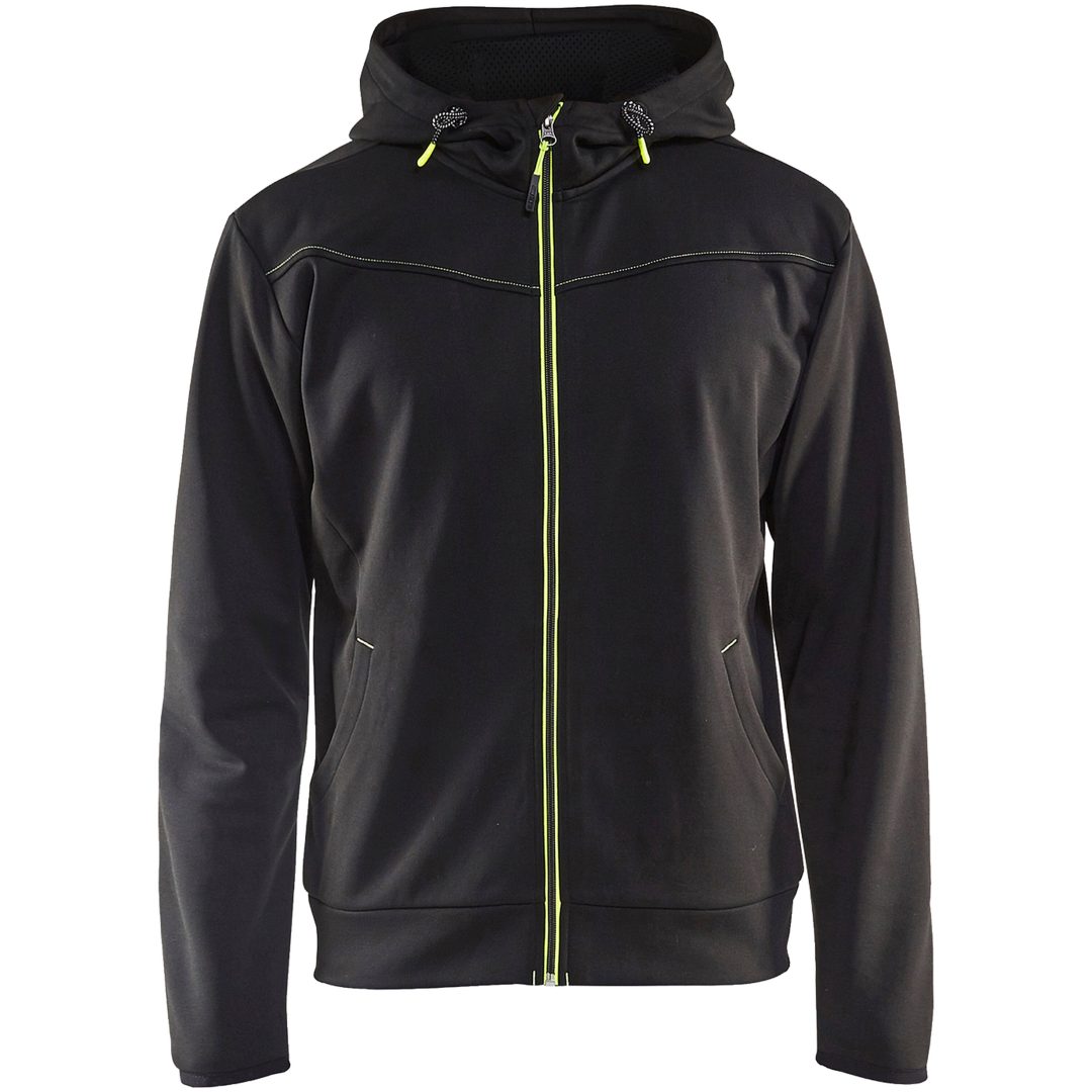 Sweatshirt Sort/gul 33632526 Blåkläder XS