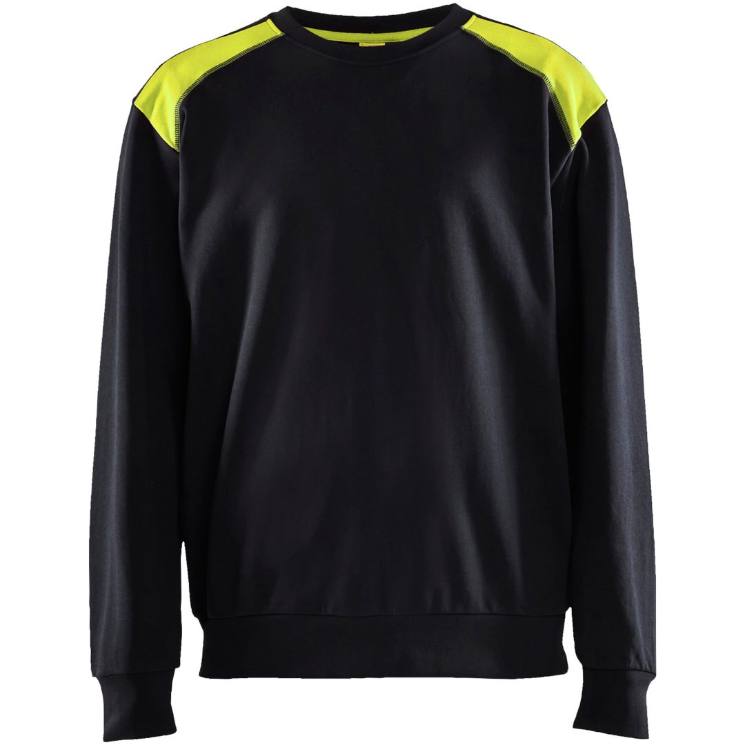 Sweatshirt Sort/hivisgul 35801158 Blåkläder XS