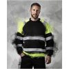 Sweatshirt Varsel 5124 Technical Sort/Gul Jobman Medium – miniature 6