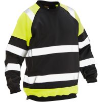 Sweatshirt Varsel 5124 Technical Sort/Gul Jobman