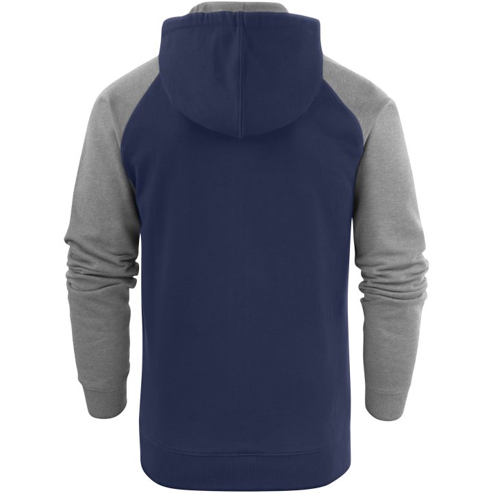 Sweatshirtjacka Chris Marinblå Gråmelerad Mac One XS – billede 2