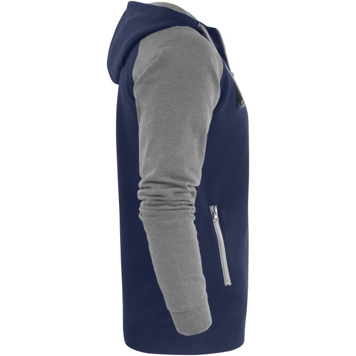 Sweatshirtjacka Chris Marinblå Gråmelerad Mac One XS – billede 3