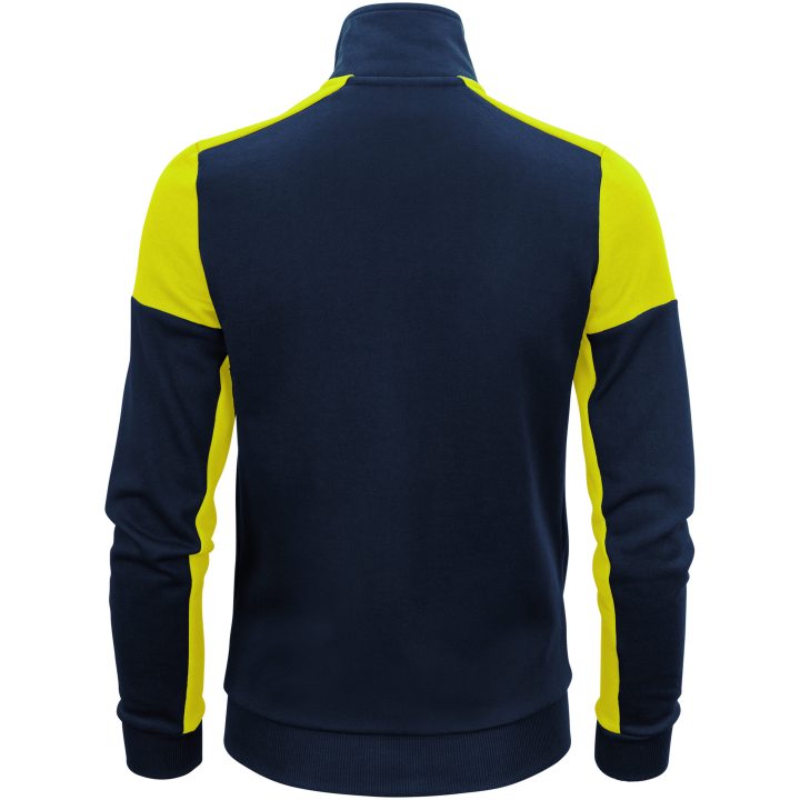 Sweatshirtjacka Dam Prime Marinblå/neongul Printer PRIME XS – billede 2