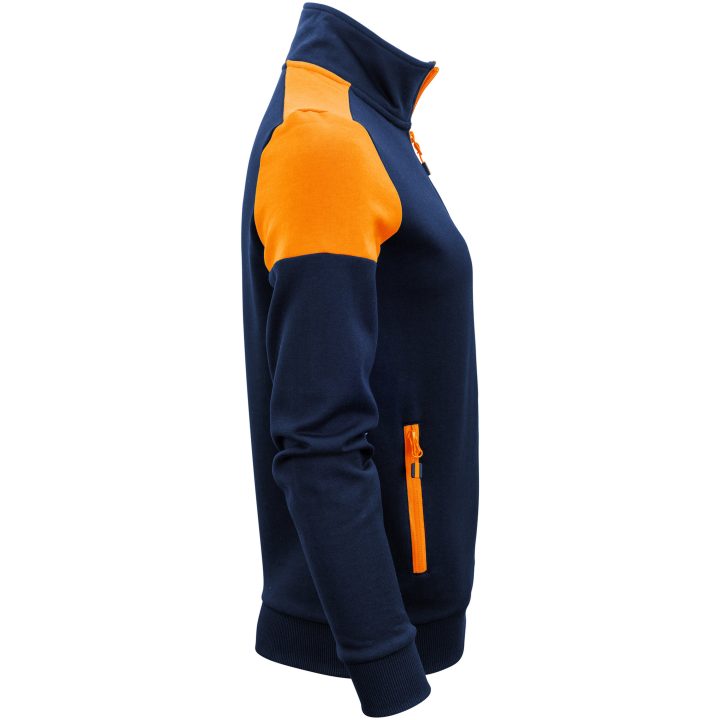 Sweatshirtjacka Dam Prime Marinblå/neonorange Printer PRIME XS – billede 3